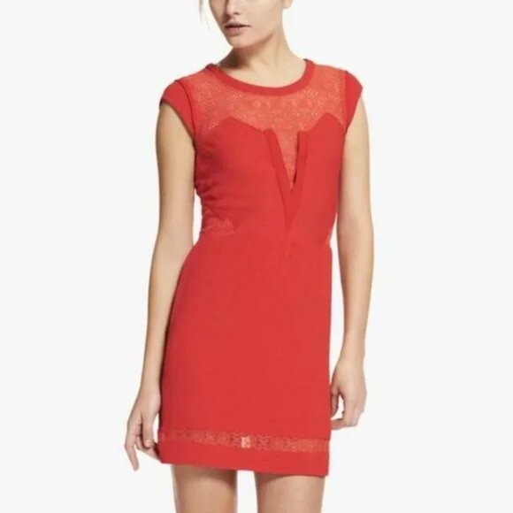 The Kooples Fancy Crepe and Lace Dress ASO Clara Oswald - Picture 2 of 9